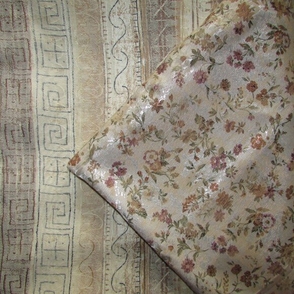 Tans and Gold Geometric Textured Upholstery Fabric ~ 2.9 metres - Picture 15 of 15